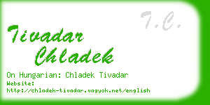 tivadar chladek business card